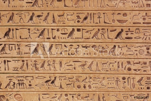 Bild på Egyptian hieroglyphs stone background